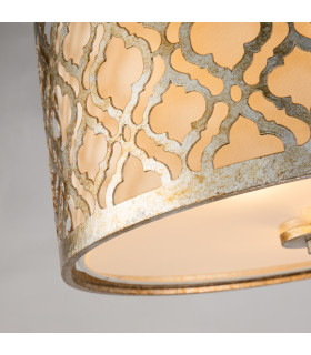 Arabella 2 Light Flush Mount Ceiling Light Gold E27-2