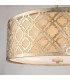 Arabella 3 Light Large Round Ceiling Duo-Mount Pendant Gold E27-3