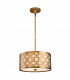 Arabella 2 Light Medium Round Ceiling Duo-Mount Pendant Gold E27-1
