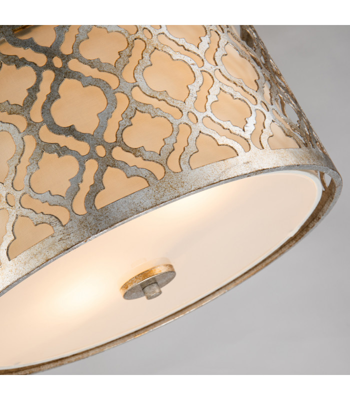 Arabella 2 Light Medium Round Ceiling Duo-Mount Pendant Gold E27-4