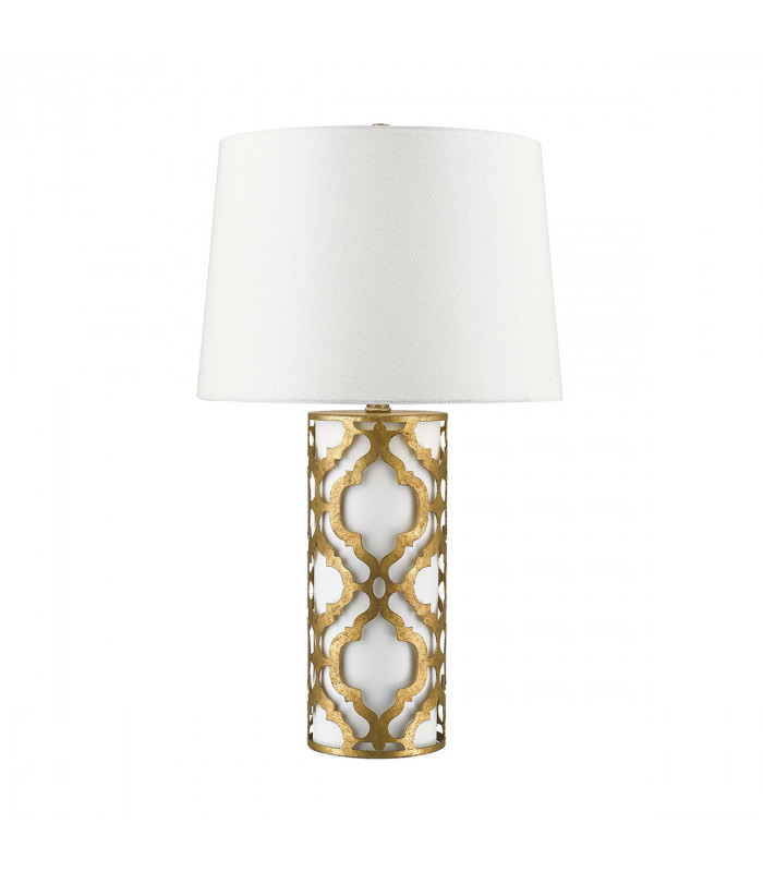Arabella 1 Light Table Lamp Gold E27-1
