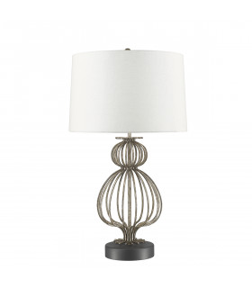 Lafitte 1 Light Table Lamp Silver E27-1
