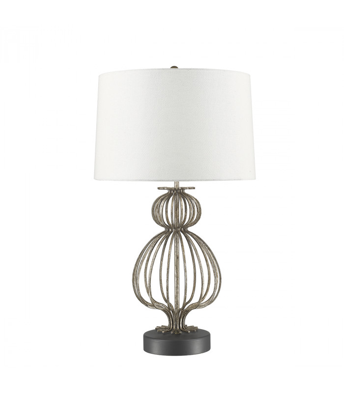 Lafitte 1 Light Table Lamp Silver E27-1