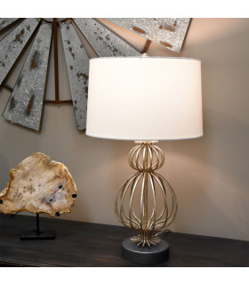 Lafitte 1 Light Table Lamp Silver E27-2