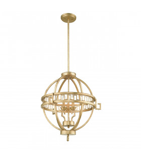 Lemuria 3 Light Globe Spherical Ceiling Pendant Gold E14-1