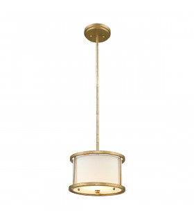 Lemuria 1 Light Round Ceiling Mini Duo-Mount Pendant Gold E27-1
