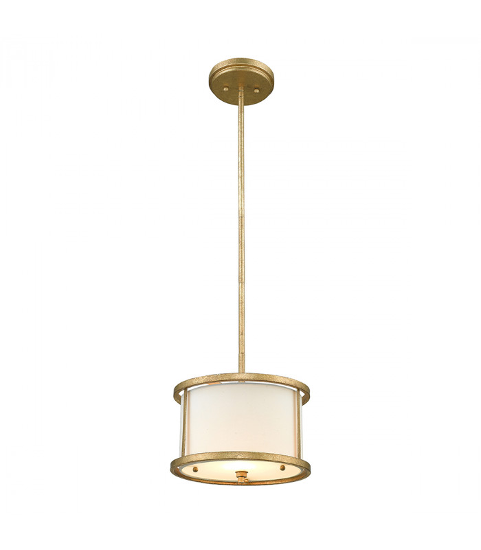 Lemuria 1 Light Round Ceiling Mini Duo-Mount Pendant Gold E27-1