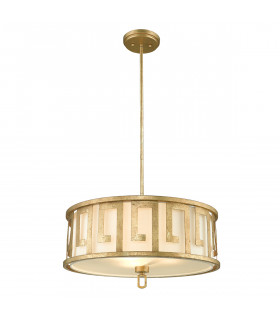 Lemuria 3 Light Large Round Ceiling Duo-Mount Pendant Gold E27-1