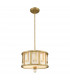 Lemuria 2 Light Medium Round Ceiling Duo-Mount Pendant Gold E27-1