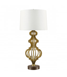 Octavia 1 Light Table Lamp Gold E27-1