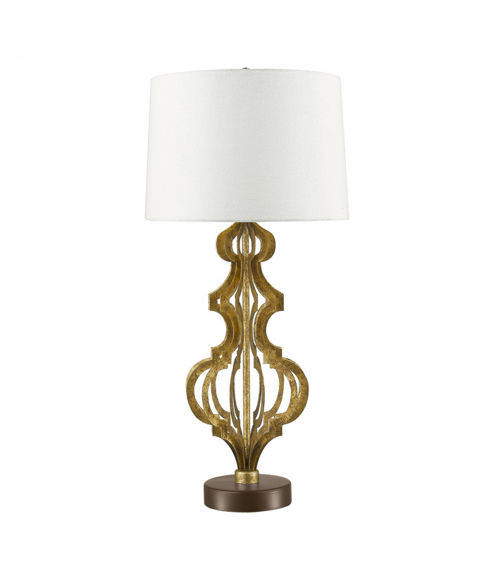 Octavia 1 Light Table Lamp Gold E27-1