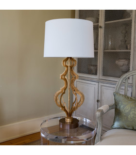 Octavia 1 Light Table Lamp Gold E27-2