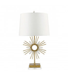 Sun King 1 Light Table Lamp Gold E27-1