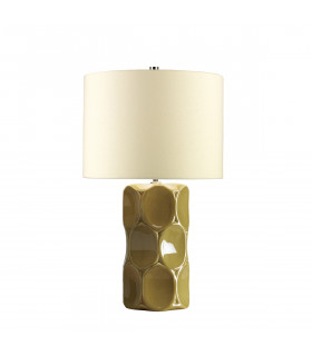 Green Retro 1 Light Table Lamp Green E27-1