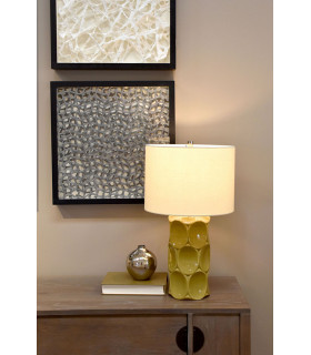 Green Retro 1 Light Table Lamp Green E27-2
