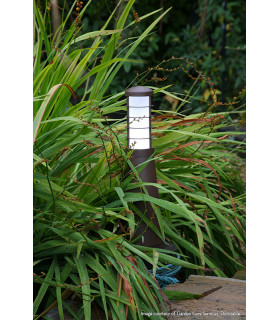 Beta Aluminium 4-Ring Bollard Aged Iron IP54-2