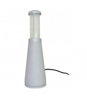 Beta Aluminium Plain Bollard Matt Silver IP54-1