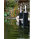 Beta Aluminium Plain Bollard Matt Silver IP54-2