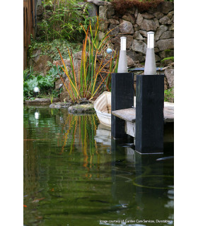 Beta Aluminium Plain Bollard Matt Silver IP54-2