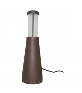 Beta Aluminium Plain Bollard Aged Iron IP54-1