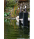 Beta Aluminium Plain Bollard Aged Iron IP54-3