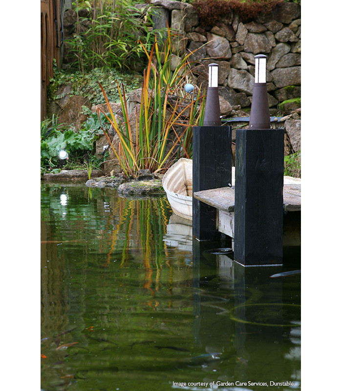Beta Aluminium Plain Bollard Aged Iron IP54-3