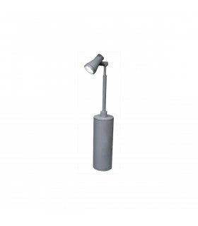 Beta Single Head Post Outdoor Spotlight Matt Silver IP54