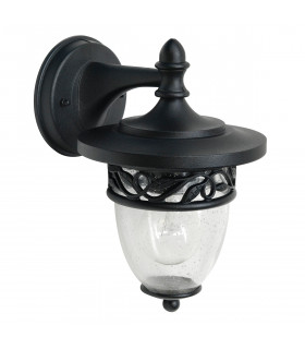 Burford 1 Light Outdoor Wall Lantern Light Black IP44 E27-1