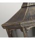 Cricklade 1 Light Outdoor Wall Half Lantern Light Black Gold IP44 E27-2