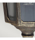 Cricklade 1 Light Outdoor Wall Half Lantern Light Black Gold IP44 E27-4