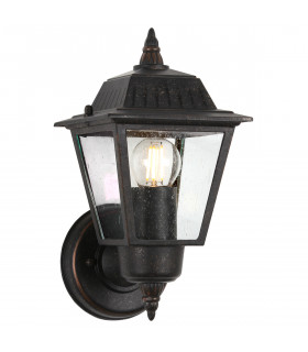 Highnam 1 Light Outdoor Wall Lantern Light Bronze IP44 E27-1
