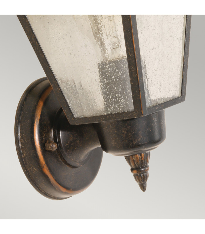 Highnam 1 Light Outdoor Wall Lantern Light Bronze IP44 E27-3
