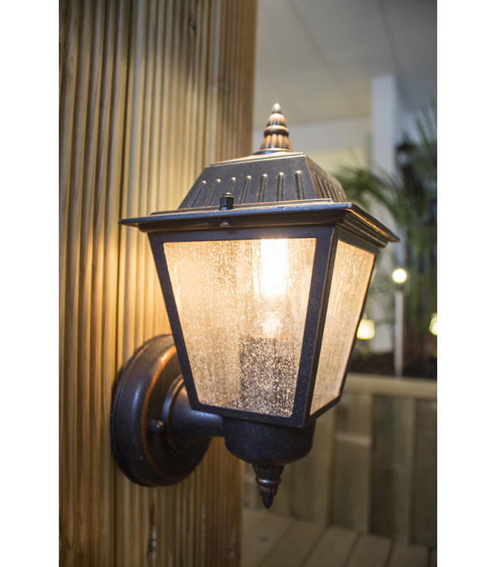 Highnam 1 Light Outdoor Wall Lantern Light Bronze IP44 E27-5