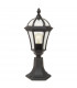 Ledbury 1 Light Outdoor Pedestal Lantern Black IP44 E27-1