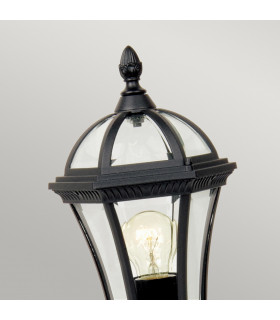 Ledbury 1 Light Outdoor Pedestal Lantern Black IP44 E27-2