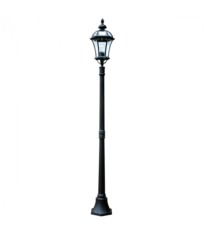 Ledbury 1 Light Outdoor Lamp Post Black IP44 E27-1