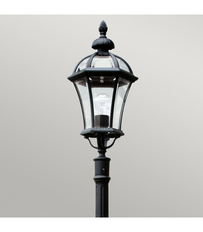 Ledbury 1 Light Outdoor Lamp Post Black IP44 E27-3