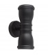 Malvern 2 Light Outdoor Wall Lantern Light Black IP44 GU10-1