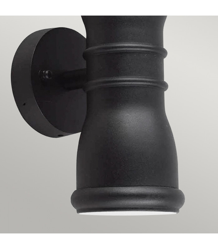 Malvern 2 Light Outdoor Wall Lantern Light Black IP44 GU10-3