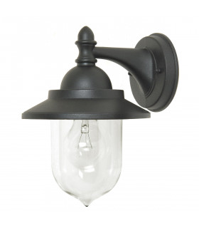 Sandown 1 Light Outdoor Wall Lantern Light Black IP44 E27-1