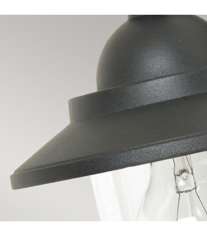 Sandown 1 Light Outdoor Wall Lantern Light Black IP44 E27-5