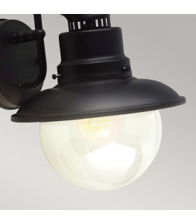 Shipston 1 Light Outdoor Wall Lantern Light Black E27-2