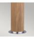 Poole 1 Light Outdoor Bollard Light Stainless Steel Teak IP55 E27-3