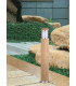 Poole 1 Light Outdoor Bollard Light Stainless Steel Teak IP55 E27-4