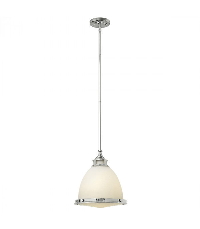 Amelia 1 Light Medium Dome Ceiling Pendant Chrome E27-1
