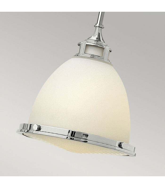Amelia 1 Light Medium Dome Ceiling Pendant Chrome E27-4