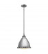 Amelia 1 Light Medium Dome Ceiling Pendant Polished Nickel E27