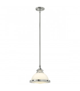 Amelia 1 Light Dome Ceiling Mini Pendant Chrome E27-1