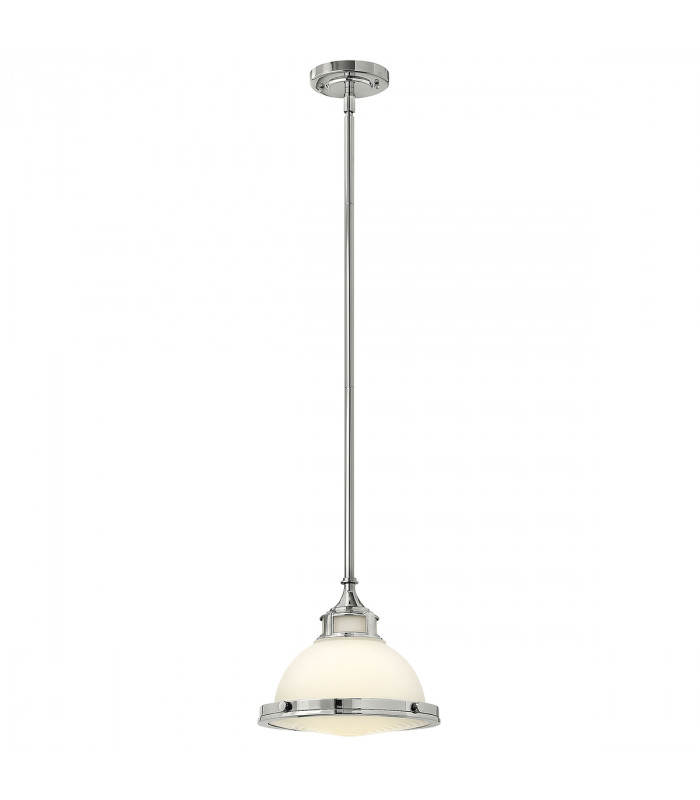 Amelia 1 Light Dome Ceiling Mini Pendant Chrome E27-1
