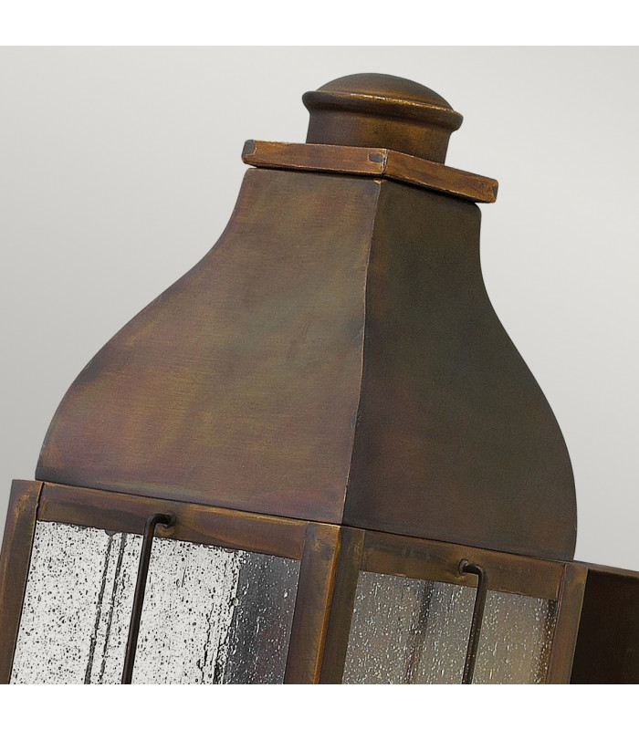 Bingham 3 Light Outdoor Medium Wall Lantern Light Sienna IP44 E14-4